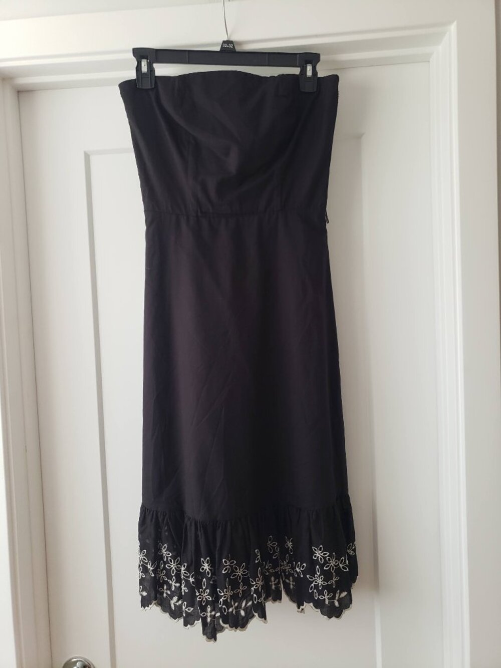 SLEEVLESS FIT & FLARE COTTON DRESS SIZE S